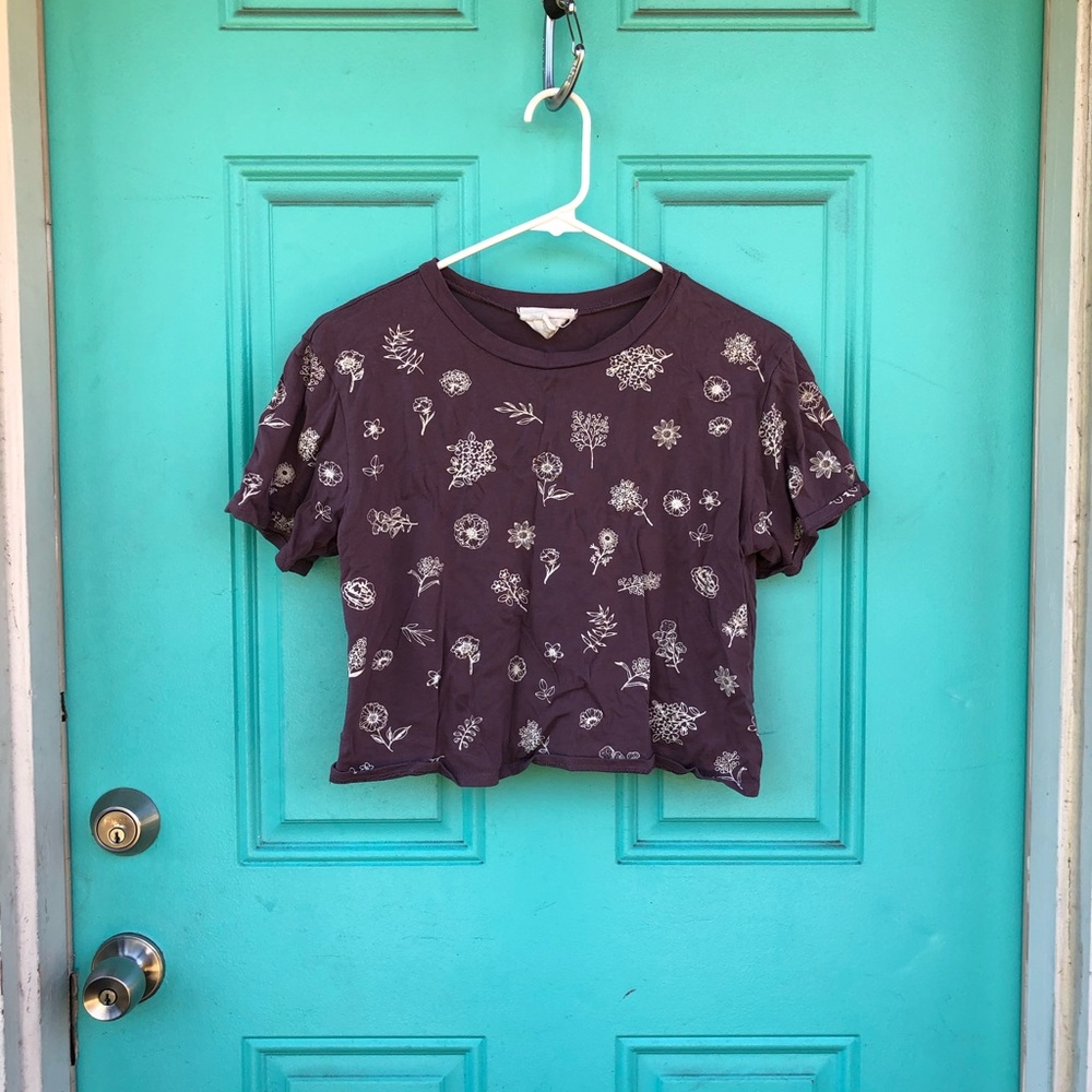 Wildflower crop top, can, French Pastry